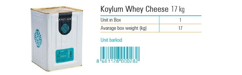 Koylum Whey Cheese 17 kg