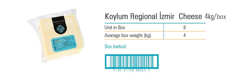 Koylum Regional İzmir Cheese 4kg/koli
