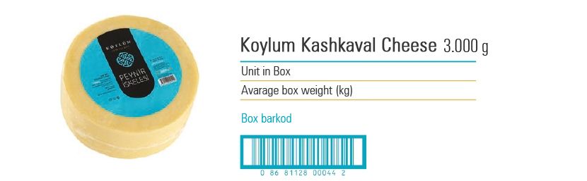 Koylum Kashkaval Cheese  3.000 g
