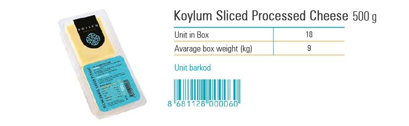 Koylum Sliced Processed Cheese 500 g