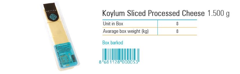 Koylum Sliced Processed Cheese 1.500 g